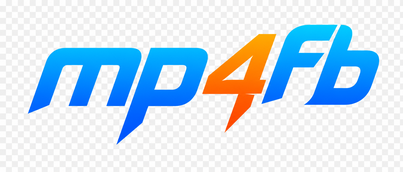 Logo mp4fb berwarna cyan